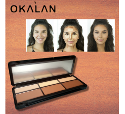 Paleta De Contornos E Iluminadores 6 Tonos  Okalan