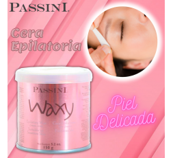 Cera Piel Delicada Passini 150g + 20 Telas Auxiliares