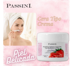 Cera Epilatoria Piel Sensible Para Microondas Fresa Passini 450g
