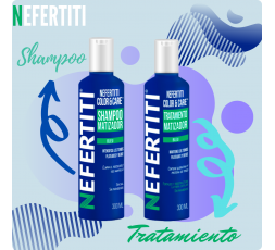 Shampoo + Tratamiento Matizador Bleu Nefertiti 300ml