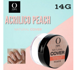 Polvo Acrílico Peach Durazno Mate 14g Organic Nails