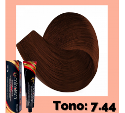 Color Tech Tinte Tono 7.44 Rubio Cobrizo Intenso Tubo 90g