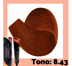 Color Tech Tinte Tono 8.43 Rubio Claro Cobrizo Dorado Tubo 90g