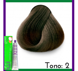 Kuul Tinte Tono 2 Castaño Extra Obscuro Tubo 90g