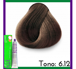 Kuul Tinte Tono 6.12 Rubio Obscuro Cenizo Nacarado Tubo 90g