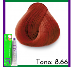 Kuul Tinte Tono 8.66 Rubio Claro Rojo Intenso Tubo 90g