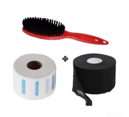 KIT 2 PAPEL CUELLO + CEPILLO