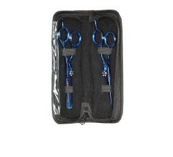 Kit Tijeras Aastha Azul Metálico